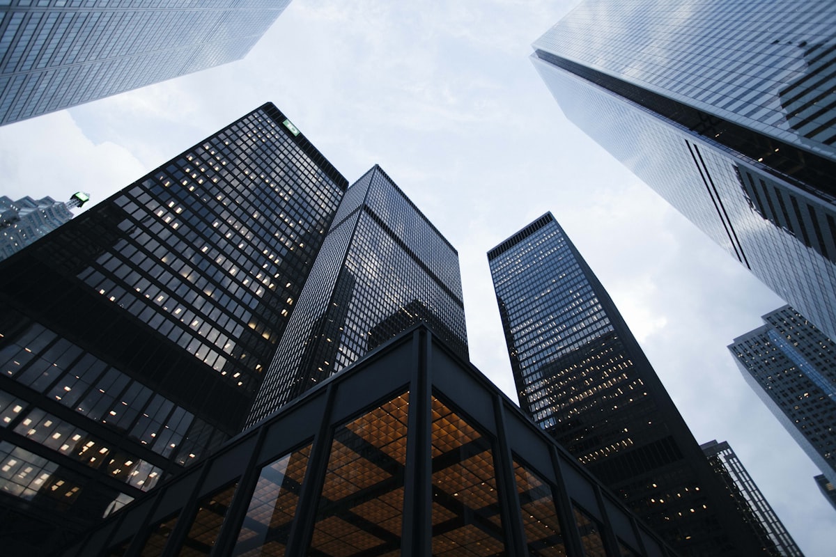 Modern commercial property buildings